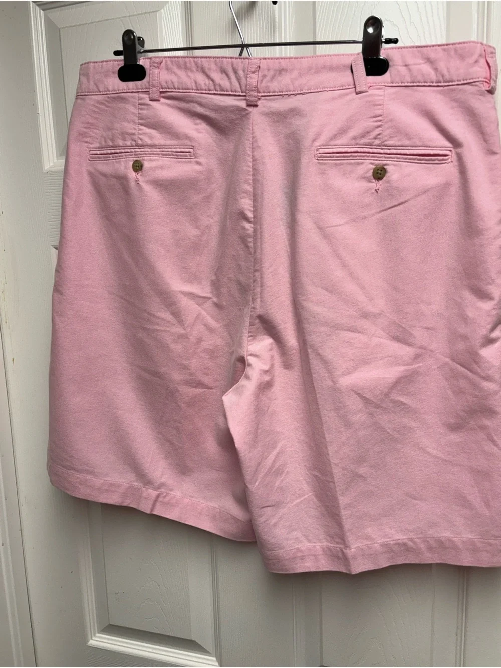 Polo Ralph Lauren Men's Pink 100% Cotton Pleated Tyler Chino Shorts Size 38